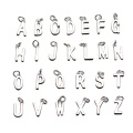 Sterling Silver Pendant Setting Letters A-Z Alphabet Pendant